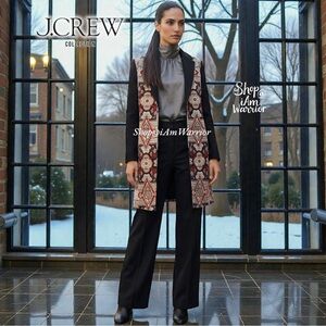 J.Crew Collection wool topcoat in silk floral tapestry print *Shop@iAmWarrior